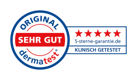 Dermatest-Siegel: dermatologisch getestet